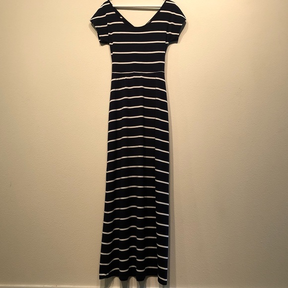 love...ady Dresses & Skirts - Love...Ady Navy & White Maxi Dress